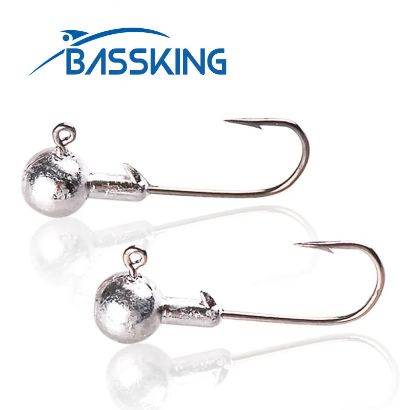 

BASSKING 20Pcs 1g-20g High Carbon Steel Lead Barbed Fishing Hook For Soft Bait Fishing Lure Pesca Accessories Fishing Tackle