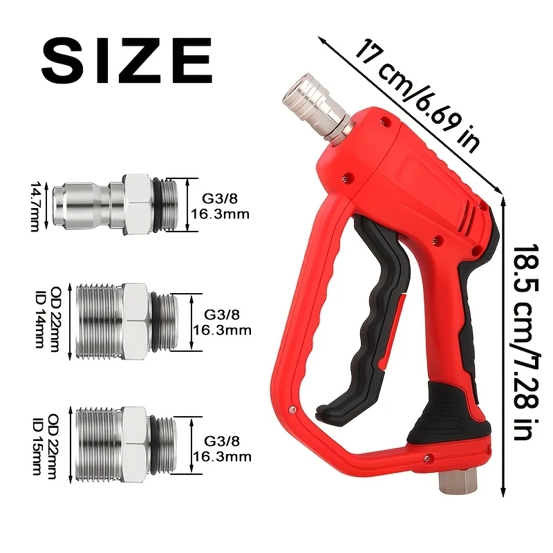 High Pressure Car Wash Gun 1/4