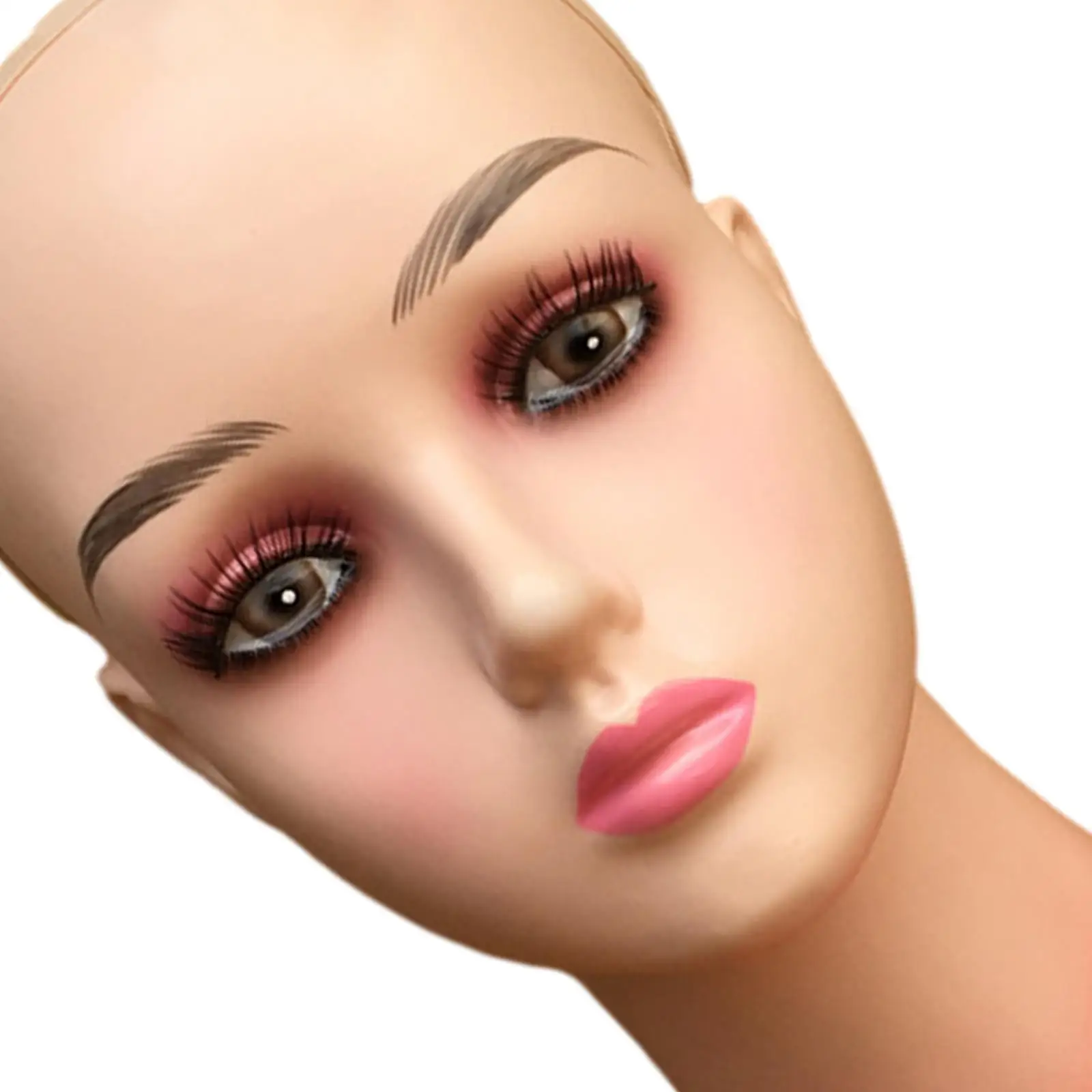 Female Mannequin Head Wig Holder Professional Smooth Manikin Wig Head Stands Wig Display Model for Hairpieces Wigs Making Hats