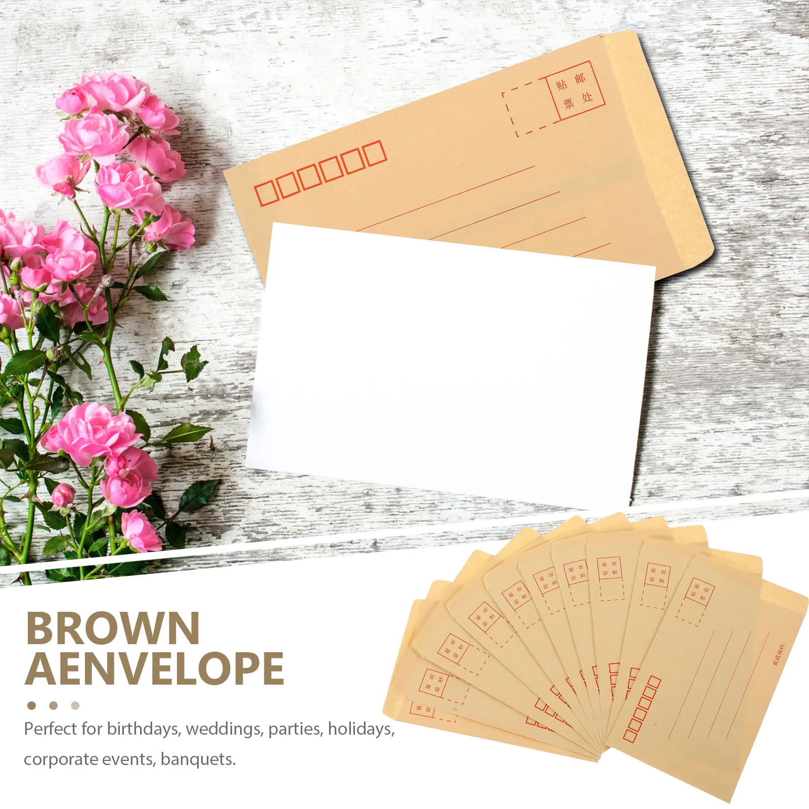 

200 Pcs Durable Yellow Envelopes Kraft Paper Smooth Writing Perfect For Gifts Postcards Holidays Weddings Simple Elegant Classic