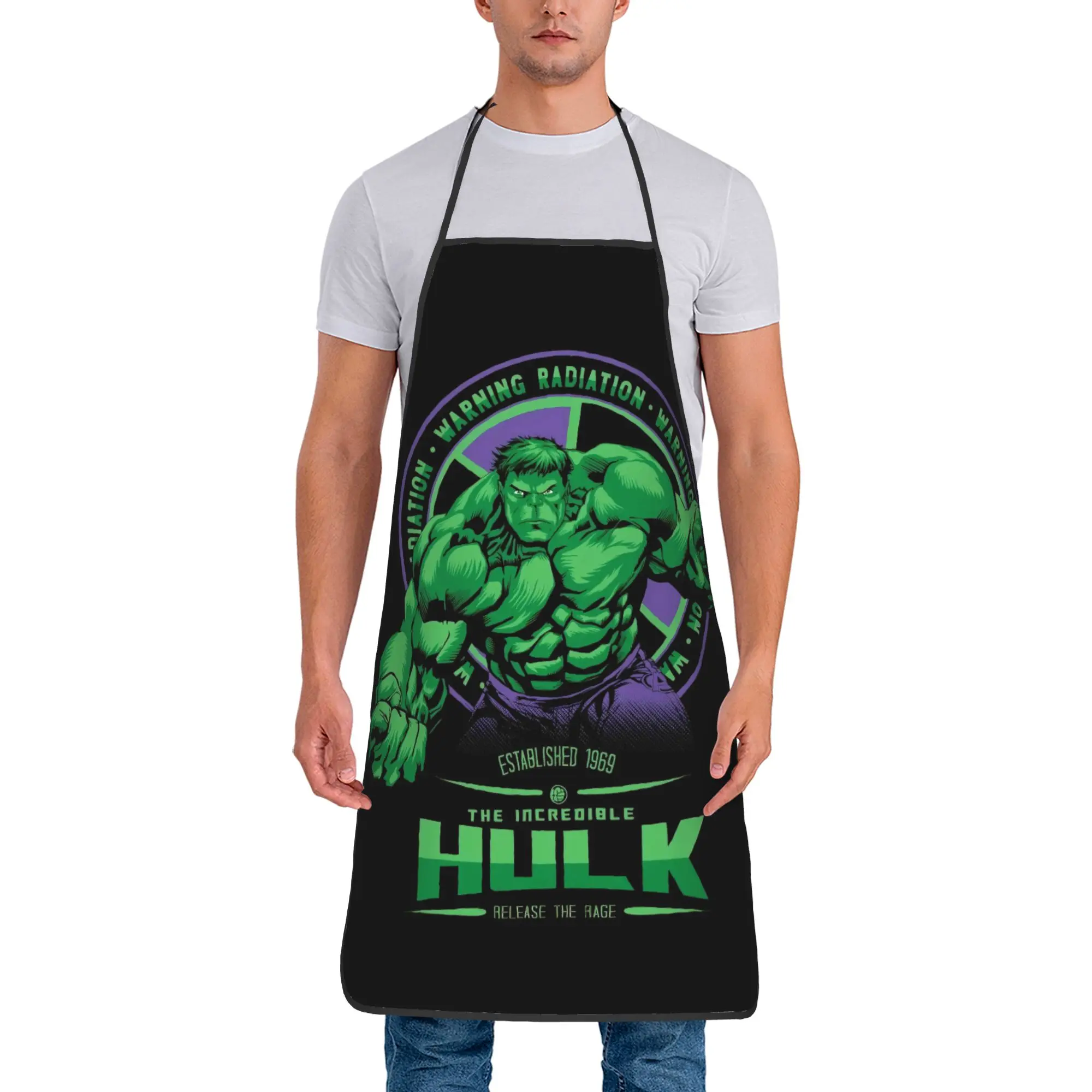 

Funny Hulk Apron Kitchen Chef Marvel Marvel Tablier Cuisine Cooking Baking Painting