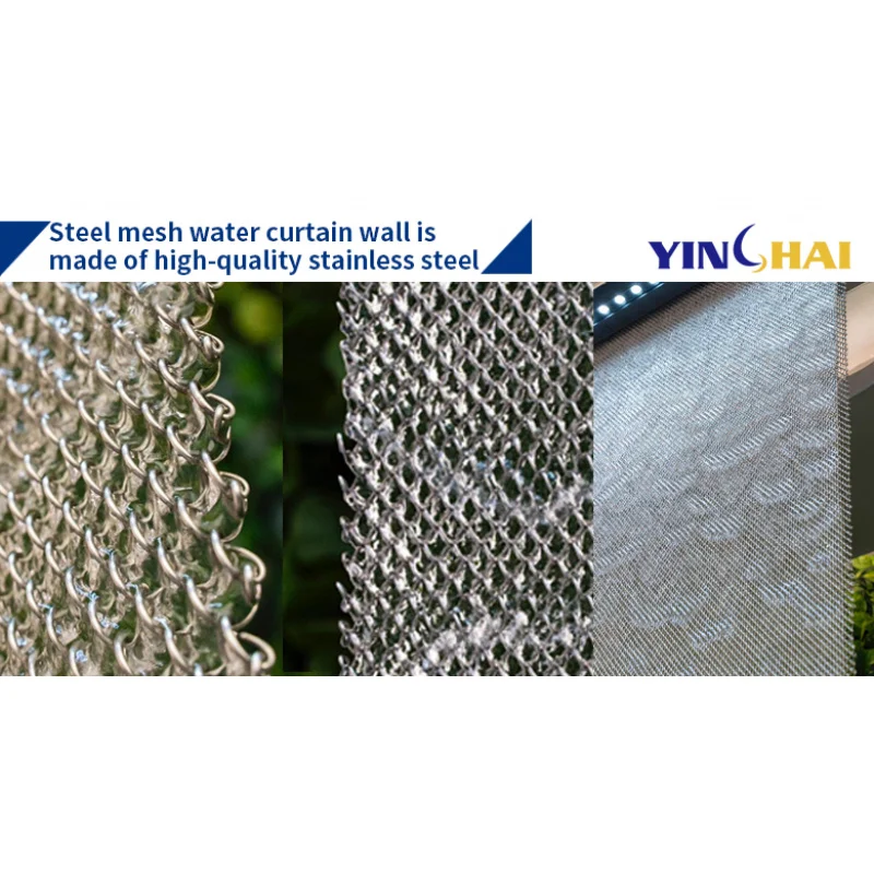 Custom.Custom شبكة من الاستانلس استيل شلال جدار الستار جدار حجم كبير تشغيل جدار شبكة معدنية الصلب الستار