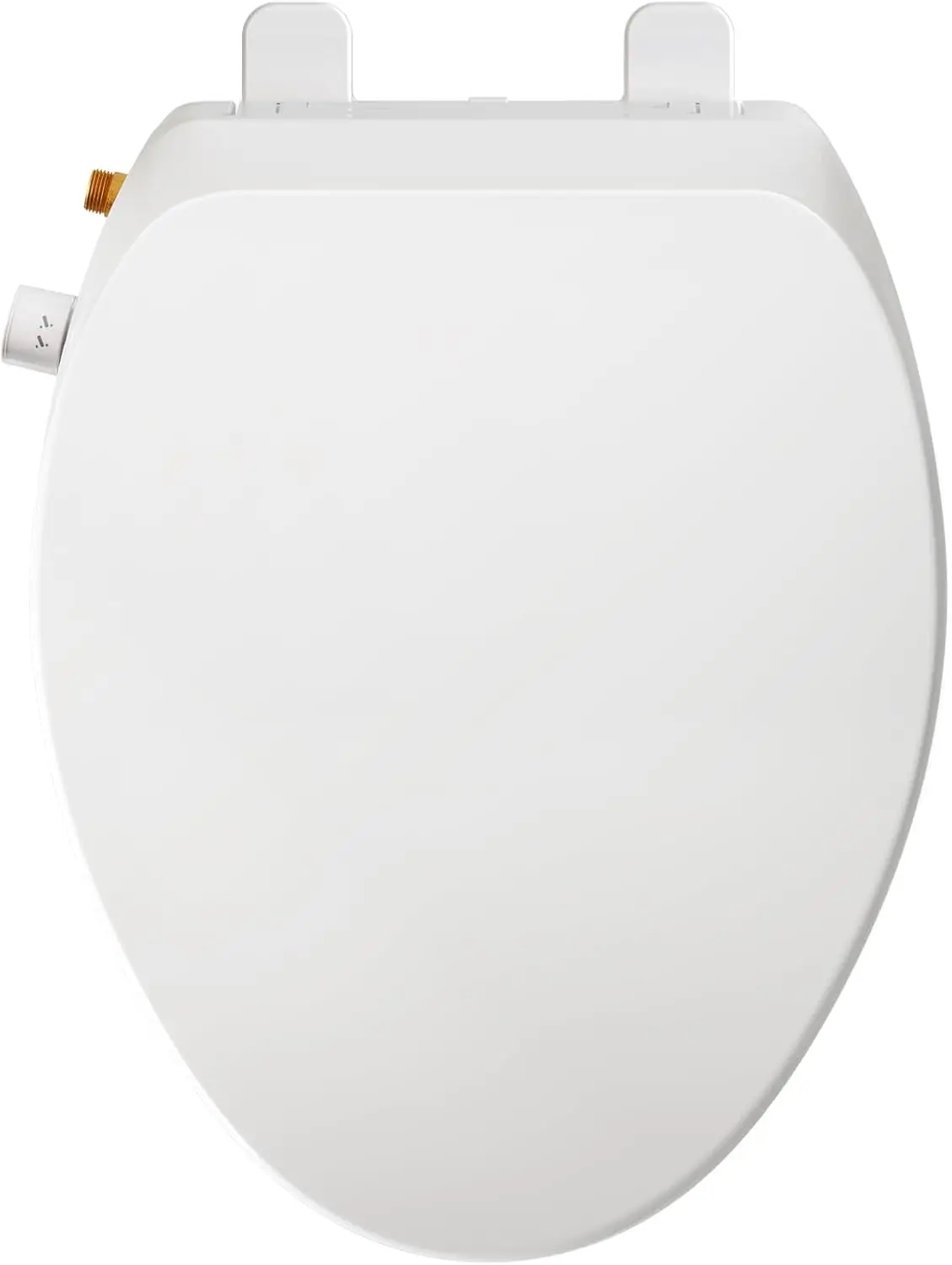 

Elongated Bidet Toilet Seat – Non-Electric, Slow-Close Lid, Adjustable Water Pressure, Self-Cleaning Dual Nozzles for Frontal &