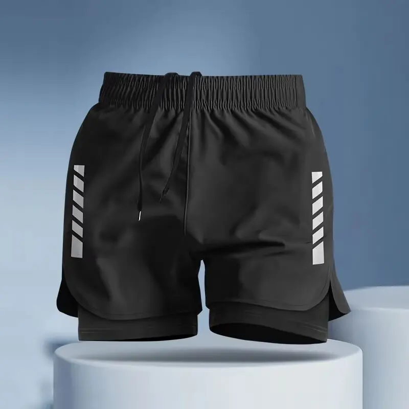 Men's Running Shorts - Sports Training Pants for Track & Field, Quick-Dry Tri-Part Shorts for Athletes, Marathon & Fitness Wear