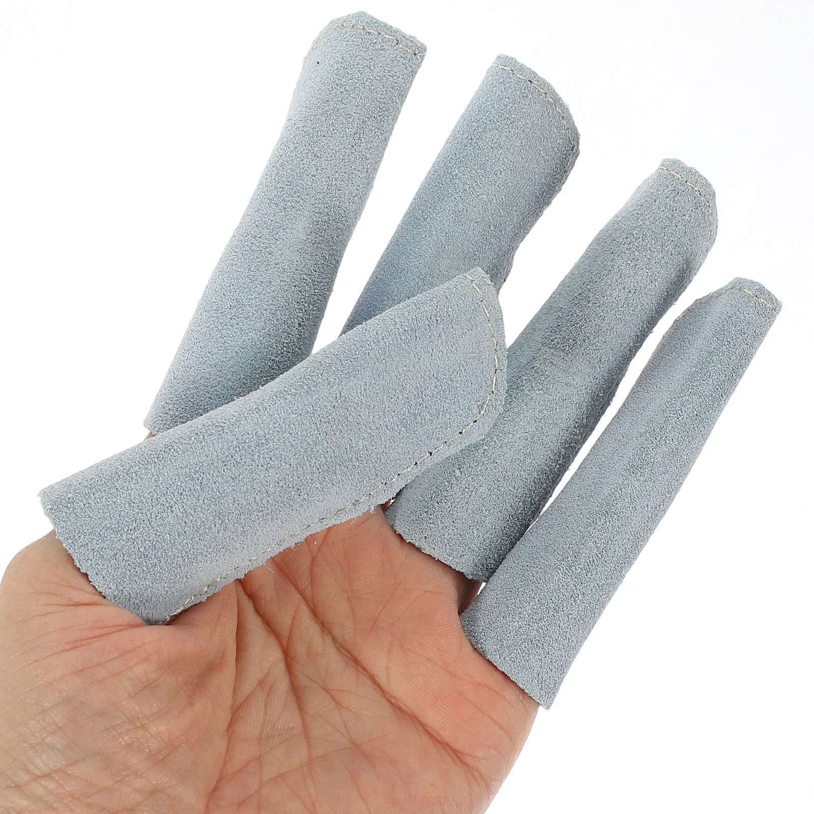 

5Pcs Finger Protector Heat Insulation Sleeve Jewelry Making Finger Guard Scald Scratch Prevention Work Efficiency