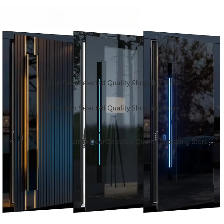 China Modern Door Armored Aluminum  Large Security Front Doe Entry Doors for Houses