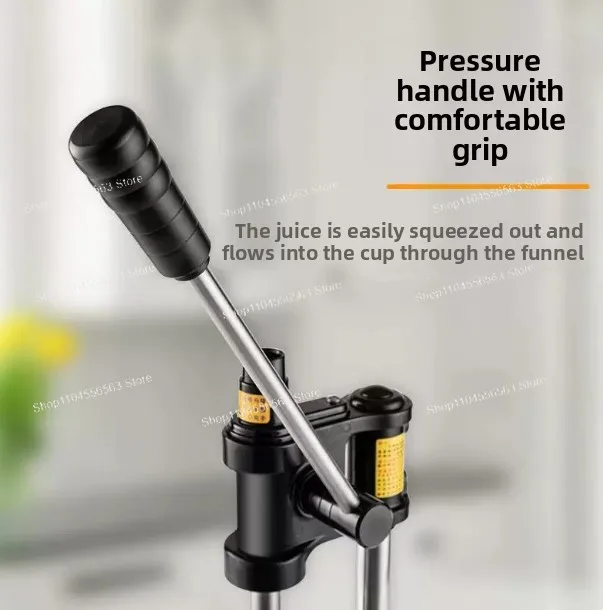 Commercial stainless steel hand-cranked juicer for pomegranates, lemons and oranges