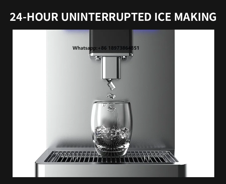 

BTB Ice Dispenser No Contact Continuous Ice Making the Function of Cleaning and Emptying the Water tank