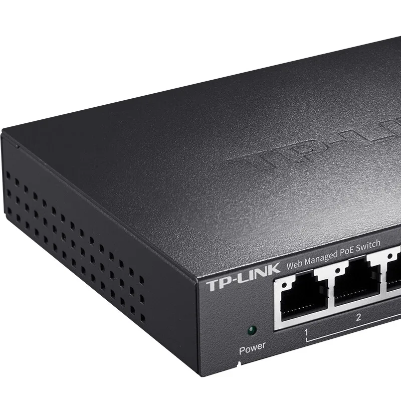 TP-LINK 8-Port Gigabit PoE Switch with 8 10/100/1000Base-T RJ45 Ports, IEEE 802.3af/at, 67W Max Power TL-SG2008MP