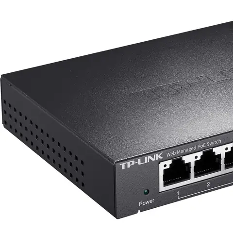 TP-LINK 기가비트 PoE 스위치, 8 포트, 10/100/1000Base-T RJ45 포트, IEEE 802.3af/at, 67W 최대 전력 TL-SG2008MP