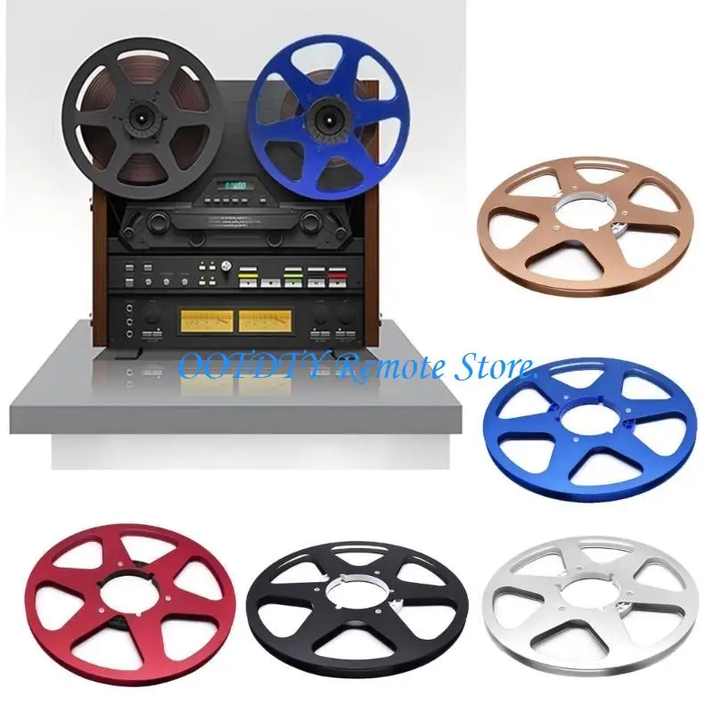 10.5Inch Metal Reel Aluminum Hub Accessory for 1/4Inch Blank Recording Tape