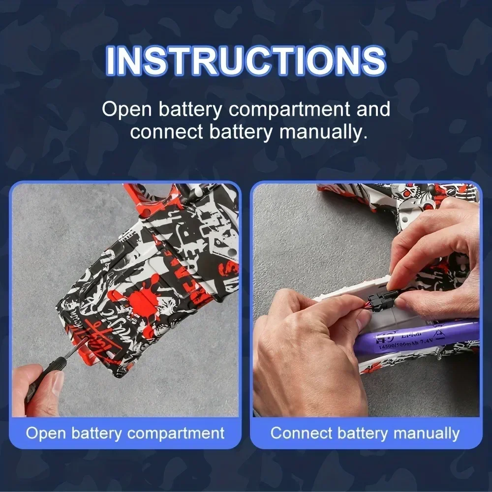 新しい M416 電動ブラスターガンセット高精度射撃おもちゃ男の子の誕生日への屋外おもちゃギフトに最適 (弾丸は含まれません)