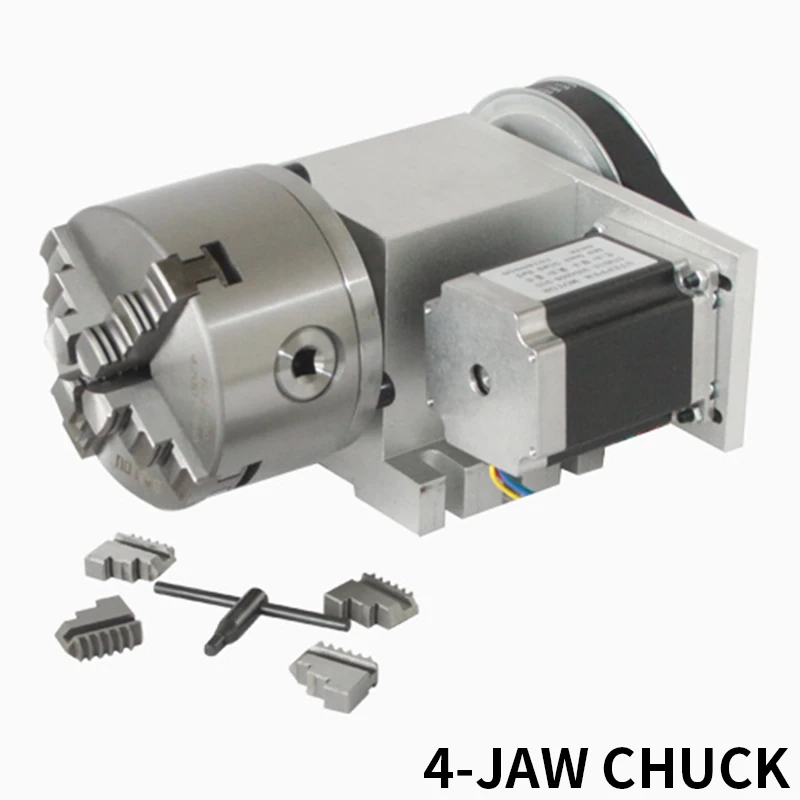 GZ4406B nueva máquina de grabado cuarto eje A eje giratorio CNC cabeza divisoria 100MM mandril agujero pasante 22MM