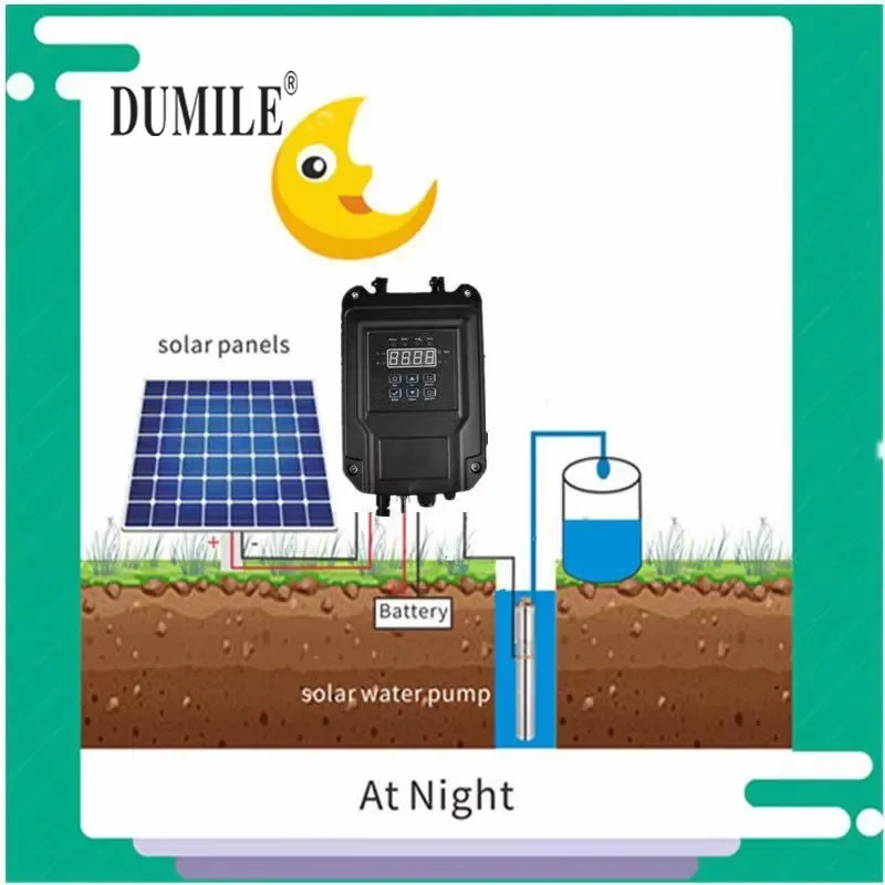 DC High-voltage Solar Deep Well Pump with Brushless Motor IOT-enabled Agricultural Energy-saving Irrigation Pump