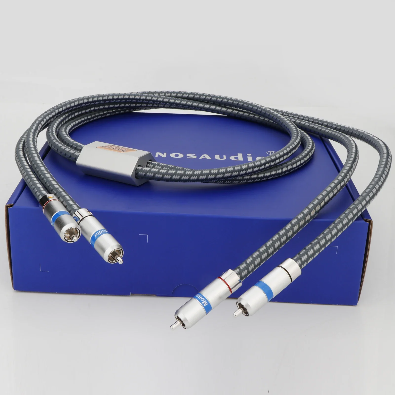 Monosaudio A202R6R OFC Copper Silver Plated Audio Extend Signal Cable Performance RCA Connector Interconnect Wire