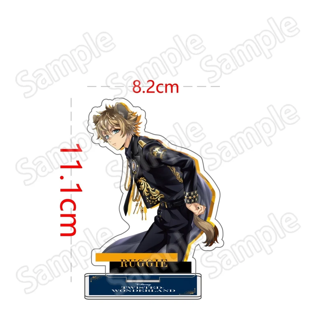 Anime Twisted Wonderland Acryl-Ständer Schlüsselanhänger 10-15cm Spiel Malleus Riddle Azul Idia Vil Leona Schreibtisch-Deko Sammlerstück Fan-Geschenk