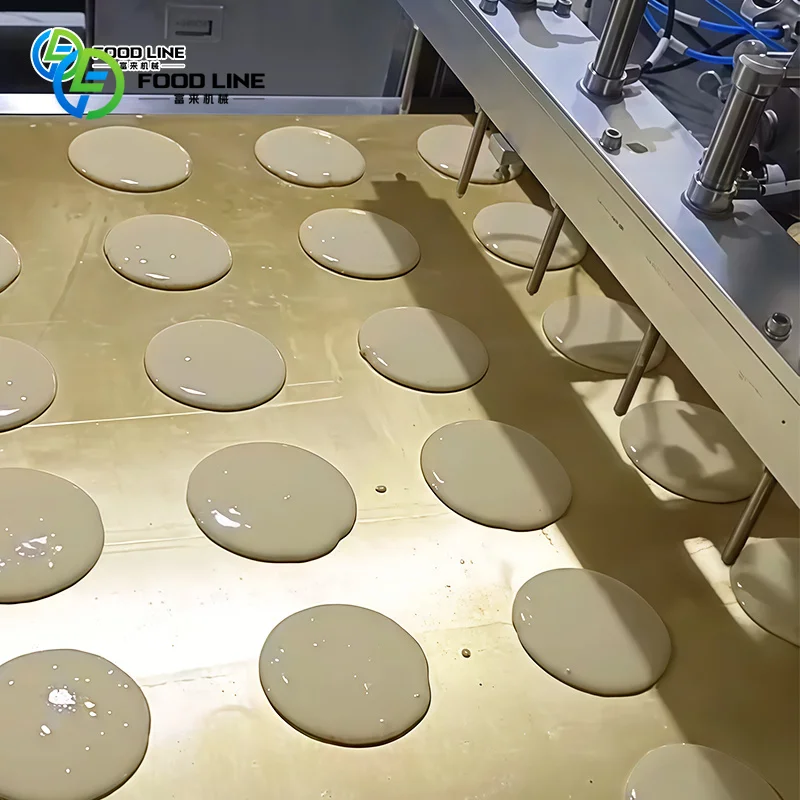 Custom high output dorayaki baking machine reliable performance pancake stuffing forming equipment for commercial snack plant