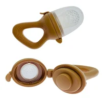 1PC Silicone Baby Fruit Feeder with Cover Baby Nipple Fresh Food Vegetable Supplement Soother Nibbler Feeding Teething Pacifier 5