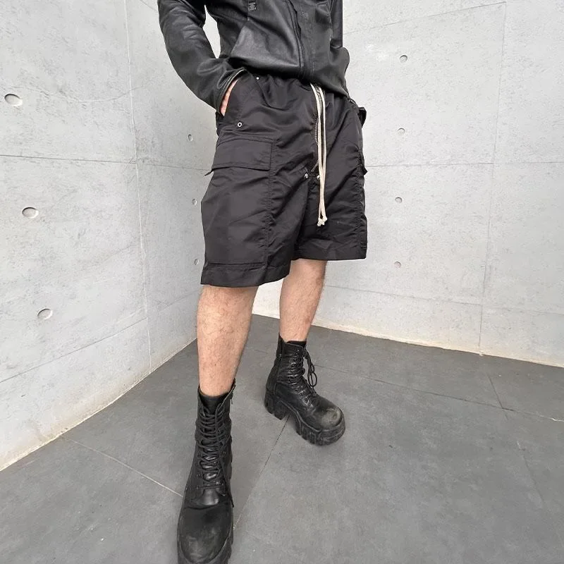 NIGO Dark Summer Trend Black Shorts Solid Colour Casual Men Loose Trend Five-minute Pants FHDX  #NGTOP11743