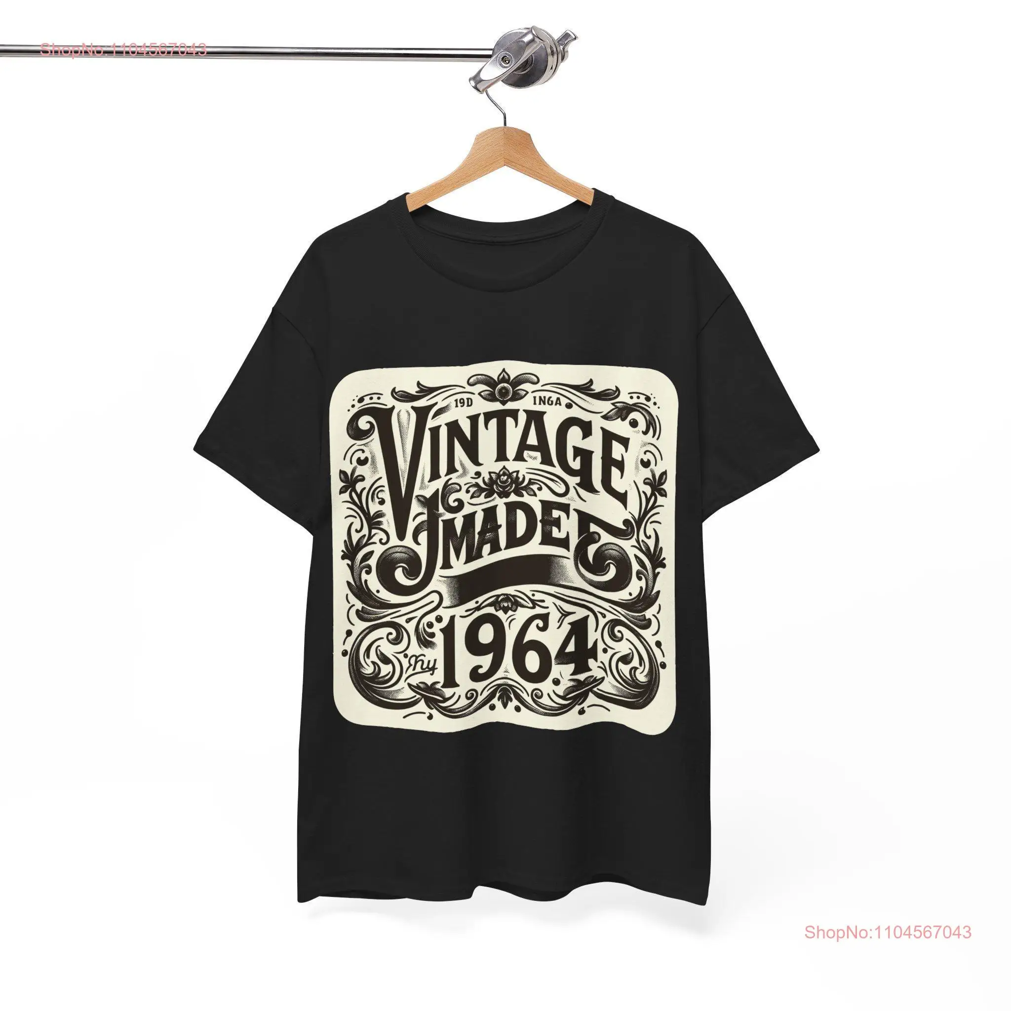 Vintage Made in 1964 T Shirt 60th Birthday Retro 60 Years Old Casual Top Sixtieth Bday Present Classic Apparel