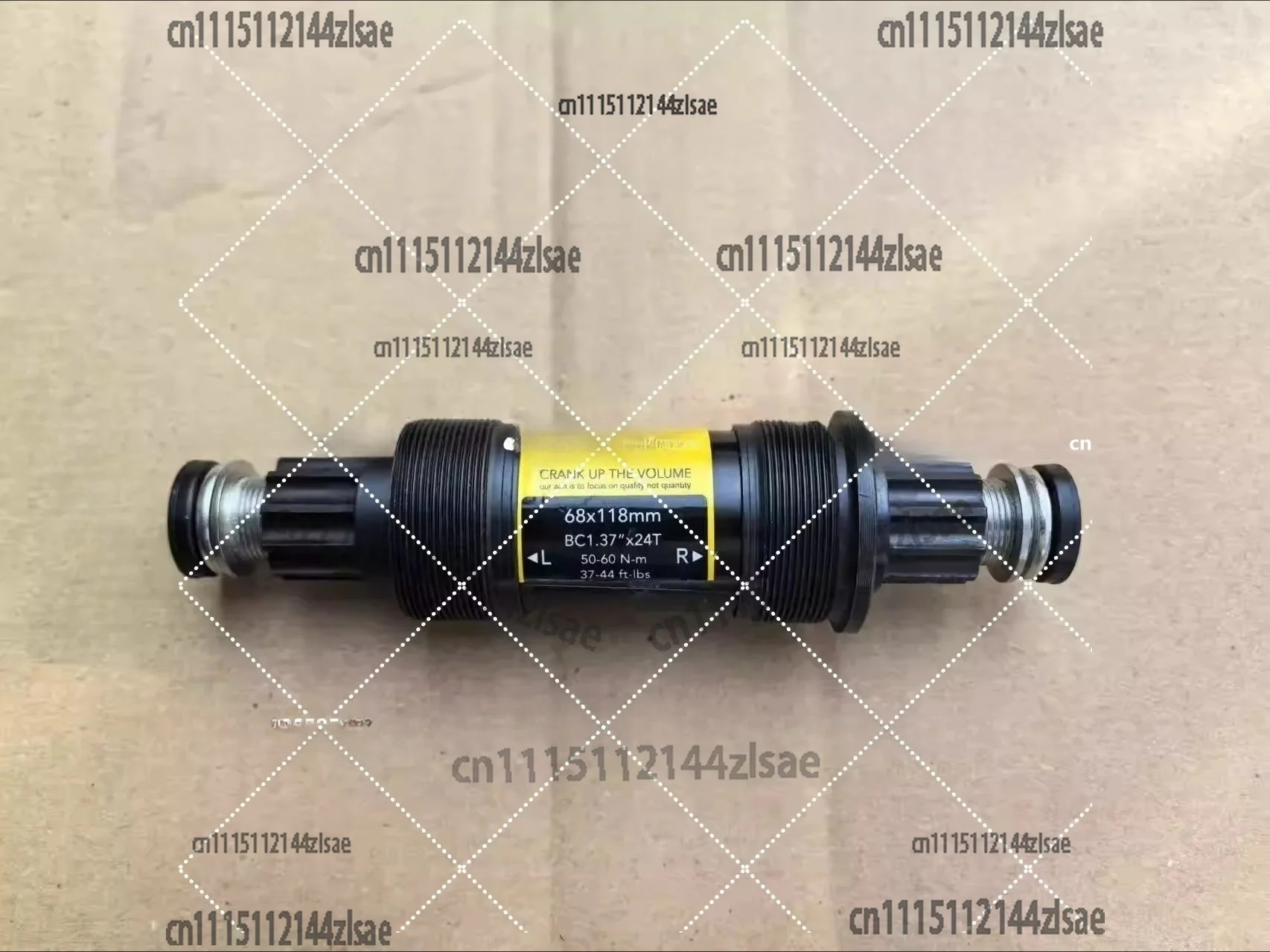 Splined ISIS Crankshaft 10-Tooth Large Spline Compatible with FSA Chainset 68x118mm/68x113mm