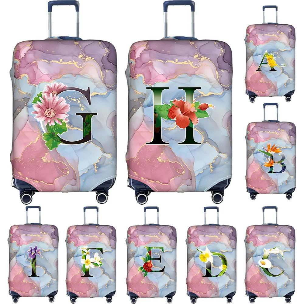 Luggage Protective Cover Stretch Fabric Luggage Covers Dust Cover Anti-Scratch Protective Suitcase Covers Flower Color Series