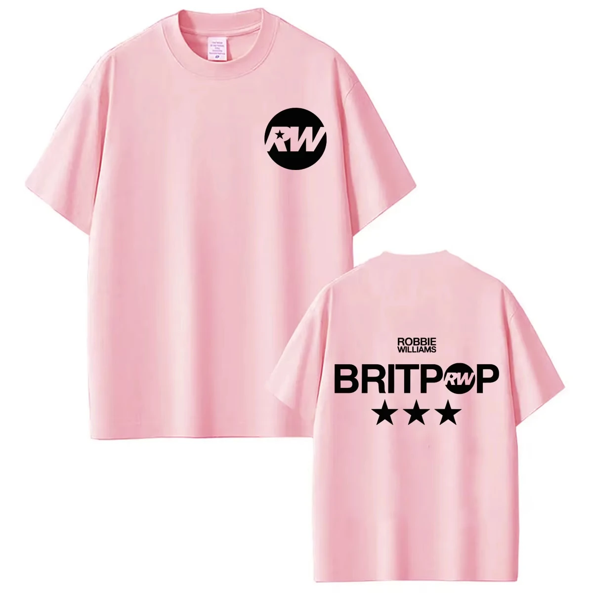 Robbie Williams BRITPOP Album 2026 Tour Merch Grafik-T-Shirt 100% Baumwolle Herren Damen Y2k Beliebtes Oversize-T-Shirt Streetwear – Detail 11