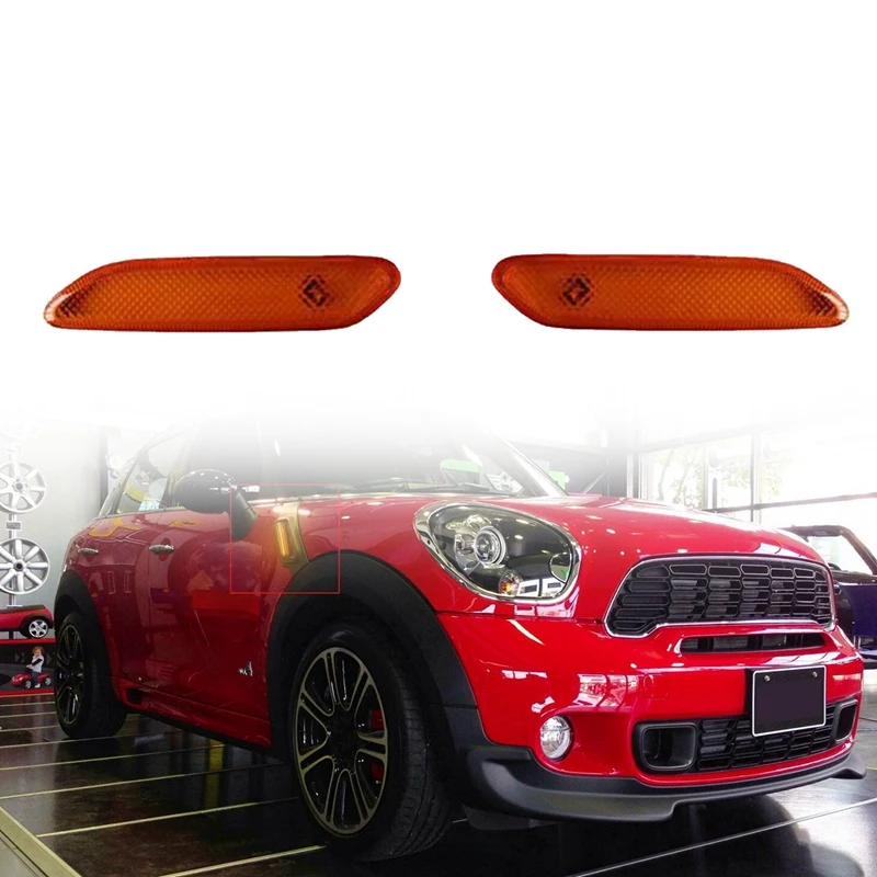 

1Pair Car Side Fender Turn Signal Lamps Dynamic LED Indicator Light For Mini R60 R61 2011-2016 63139802567 63139802568 Parts