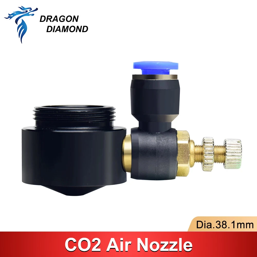 CO2 Air Nozzle Dia.20 FL38.1mm Laser Lens Laser Head Short Nozzle For Co2 Laser Cutting Machine