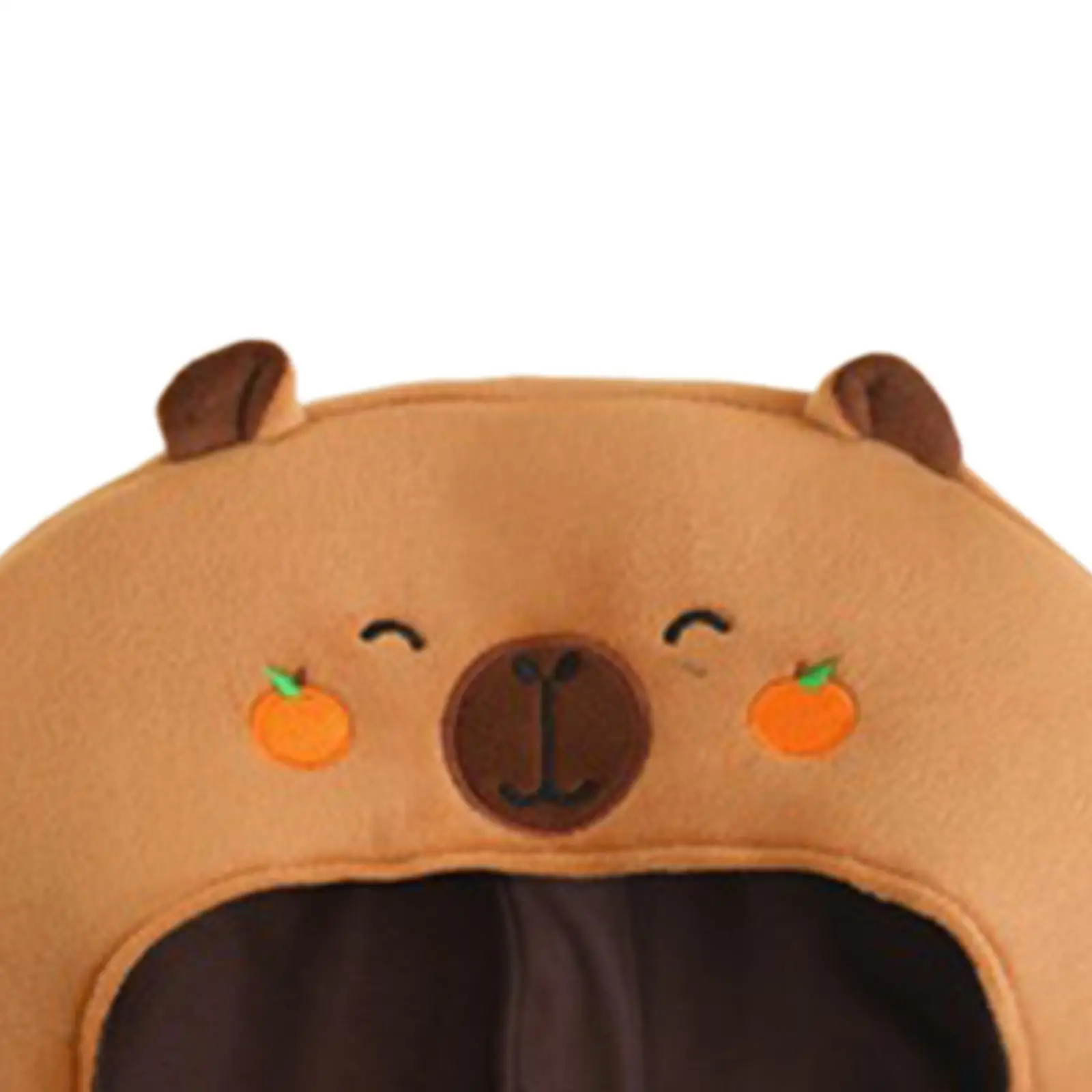Plush Headgear Hat Props, Capybara Cap for Nightclubs Stage Performances Winter