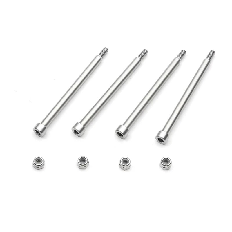 4Pcs 4X56mm Threaded Hinge Pins 70510 Replacement Spare Parts With M3 Nut For 1/5 Traxxas X-Maxx XMAXX RC Car Upgrades