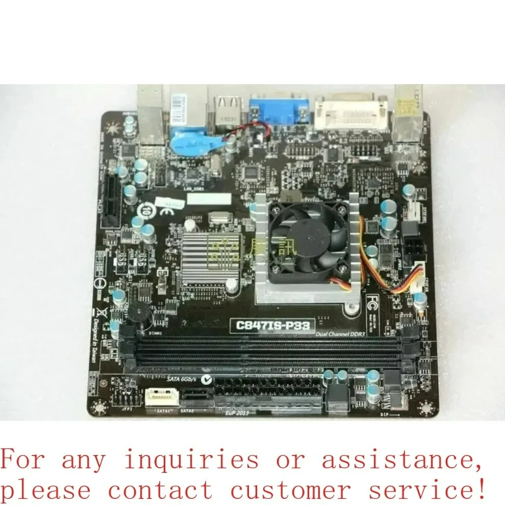 Used For MSI/MSI C847IS-P33 Integrated Intel Dual Core CPU DDR3 17 * 17 Mini-itx main board  (store code: 0665)
