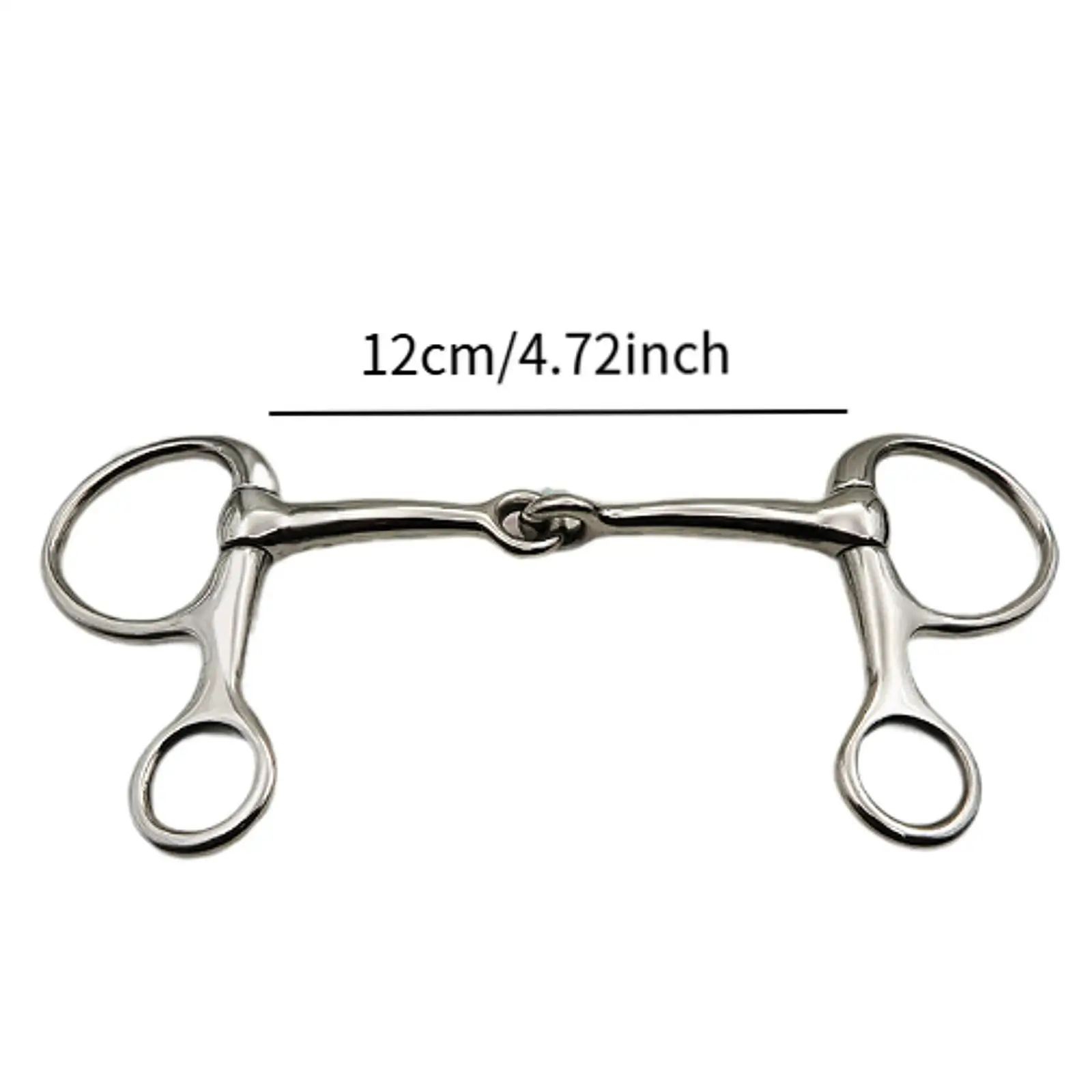 Outdoor Snaffle Boca Bit, anéis soltos resistentes, acessórios do cavalo