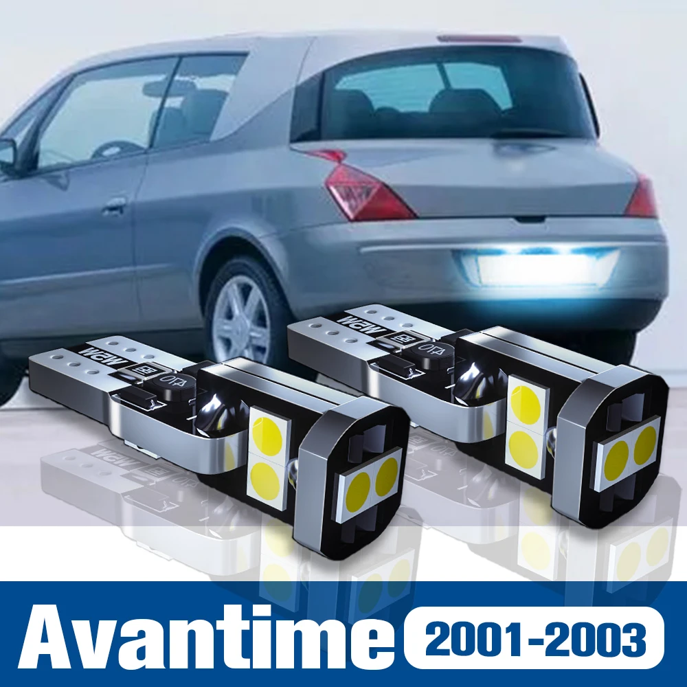 

2pcs LED License Plate Light Lamp Accessories Canbus For Renault Avantime 2000 2001 2002 2003