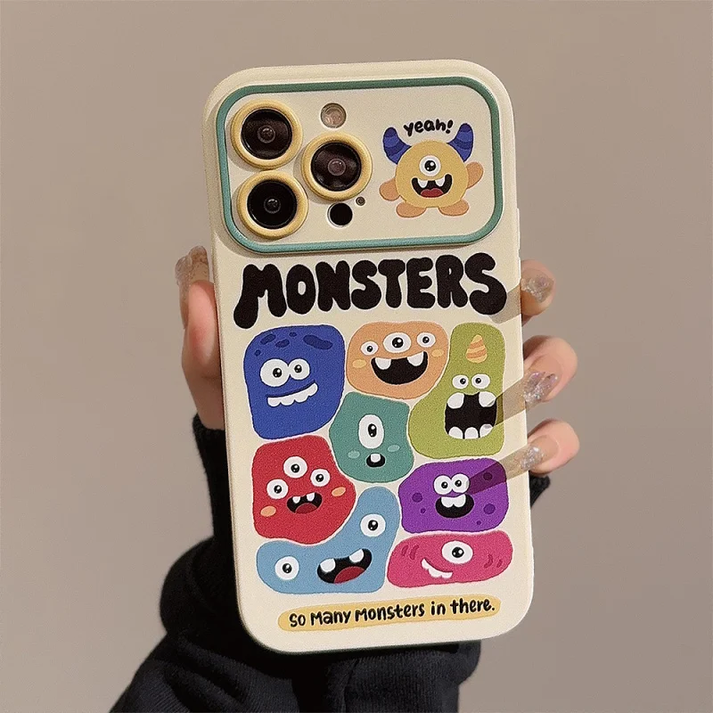 Alien Monster Applicable Phone Case, Personality Cartoon, for Apple iPhone 14 15, 13 Pro Max, 16 Pro