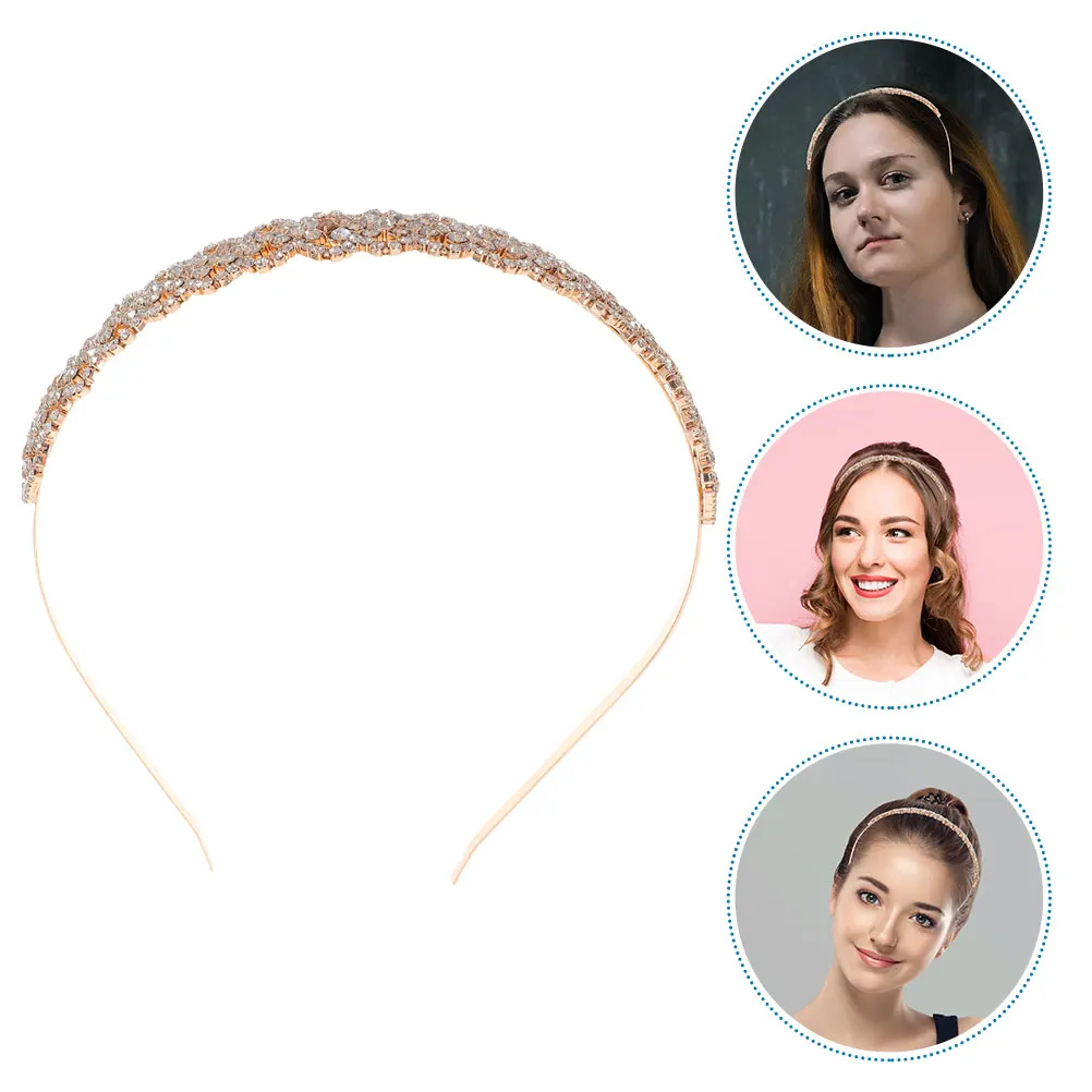 

2 Pcs Headband Bridal Headwear Bride for Wedding Hair Headpiece Headwears Accessories Women Headgear Accessory