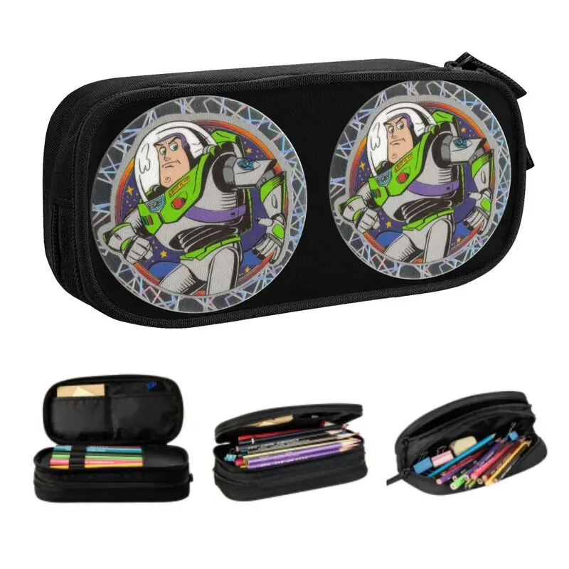 Niestandardowe piórniki Kawaii Toy Story Buzz Astral dla chłopca i dziewczynki Piórnik o dużej pojemności Akcesoria szkolne