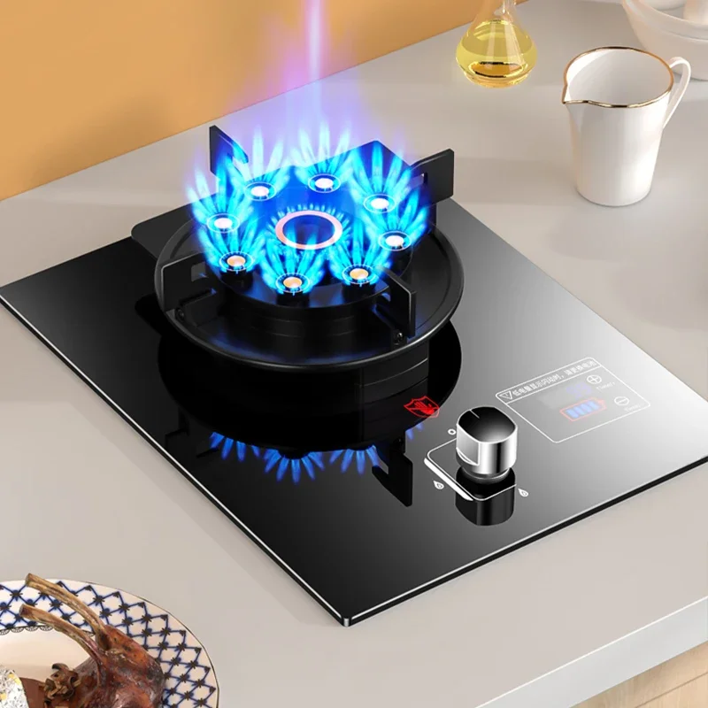 موقد غاز منزلي، موقد واحد، غطاء قلاب من الغاز الطبيعي، موقد قرص سحري، موقد واحد، نار شرسة