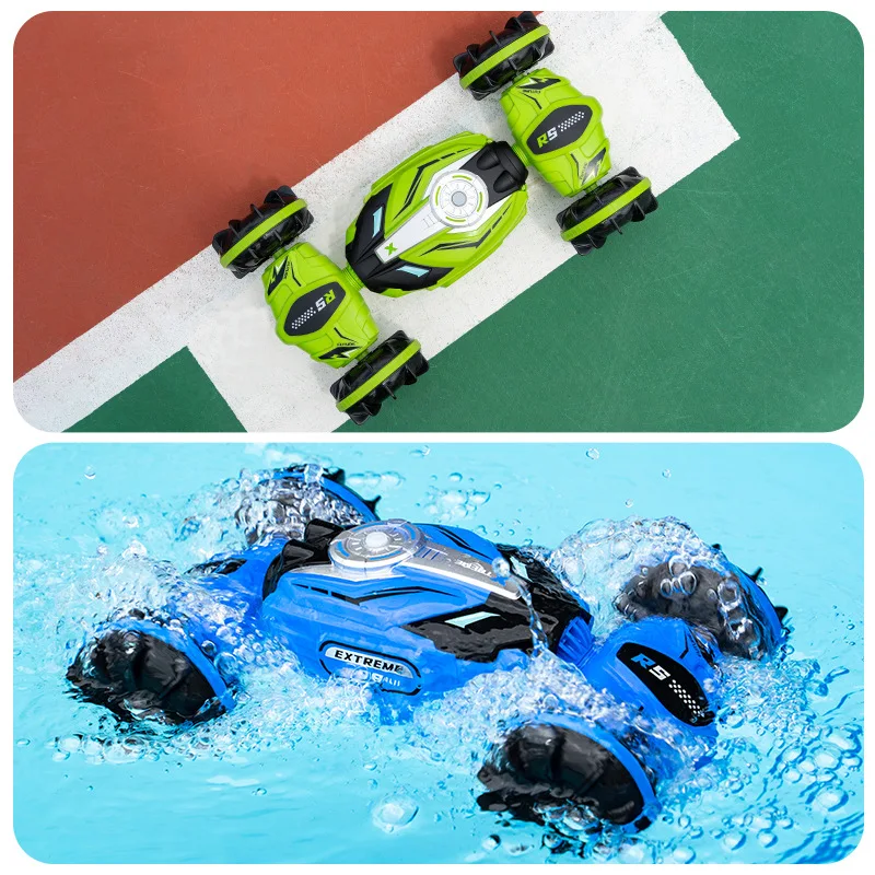 Q150 Remote Control Stunt Car 2.4G Radio Amphibious Remote Control Car 4WD Driving Waterproof Twist RC Cars Boy Toys RC Vehicles