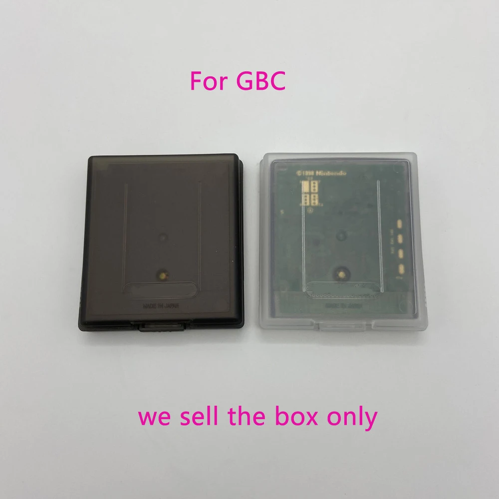 High quality game card storage box for Gameboy GB GBC Plastic Cassette Storage Boxes shell Protector