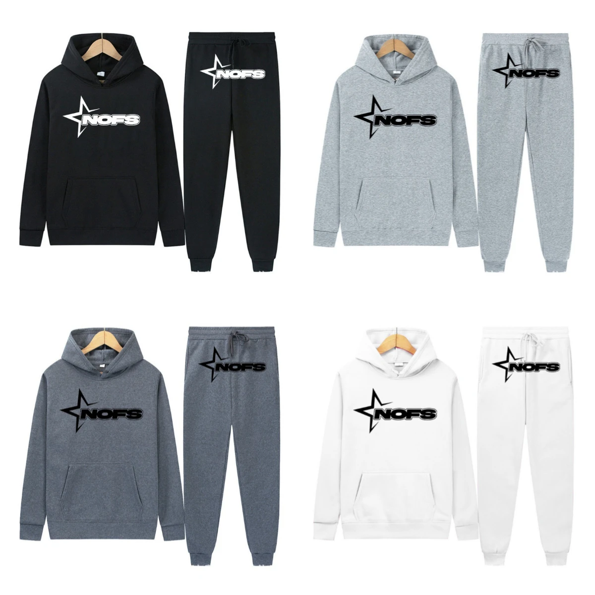 

Комплект спортивных штанов с капюшоном для мужчин и женщин, уличная одежда, повседневный спортивный костюм, осень-зима 2024, унисекс, хлопковая флисовая одежда, повседневная одежда, спортивная одежда