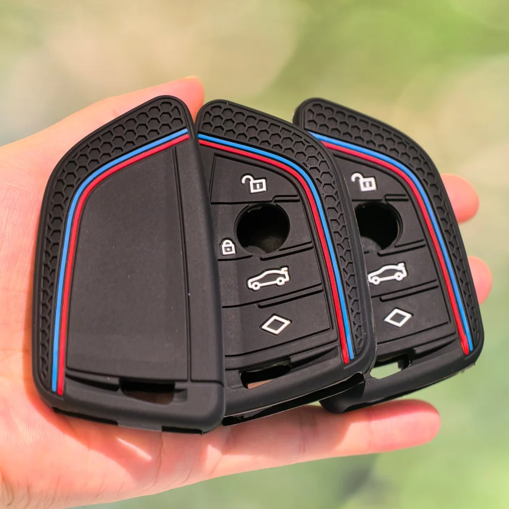 Funda de silicona para llave de coche, carcasa de moda para BMW F20 G20 G30 X1 X3 X4 X5 G05 X6 X7 G11 F15 F16 G01 G02 F48 G30 3 4 5 7 Series