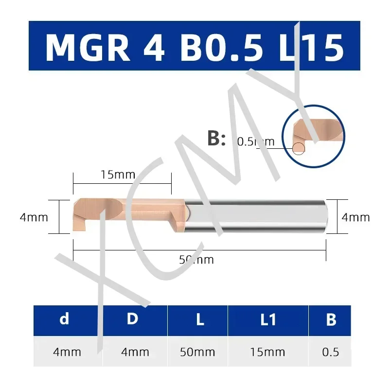 MGR Boring tool Miniature Grooving Cutter Integral Carbide Internal Tools CNC Super Seismic Small hole Turning Lathe Tools Bar image 3