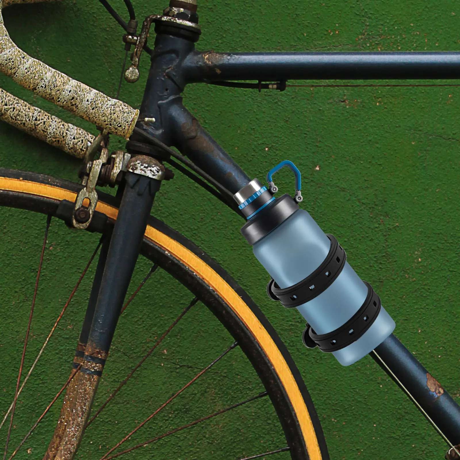 

1 шт. Премиальный прочный держатель для велосипедной фляги, крепление для шоссейного велосипеда, долговечная виброустойчивая рама-держатель для бутылки