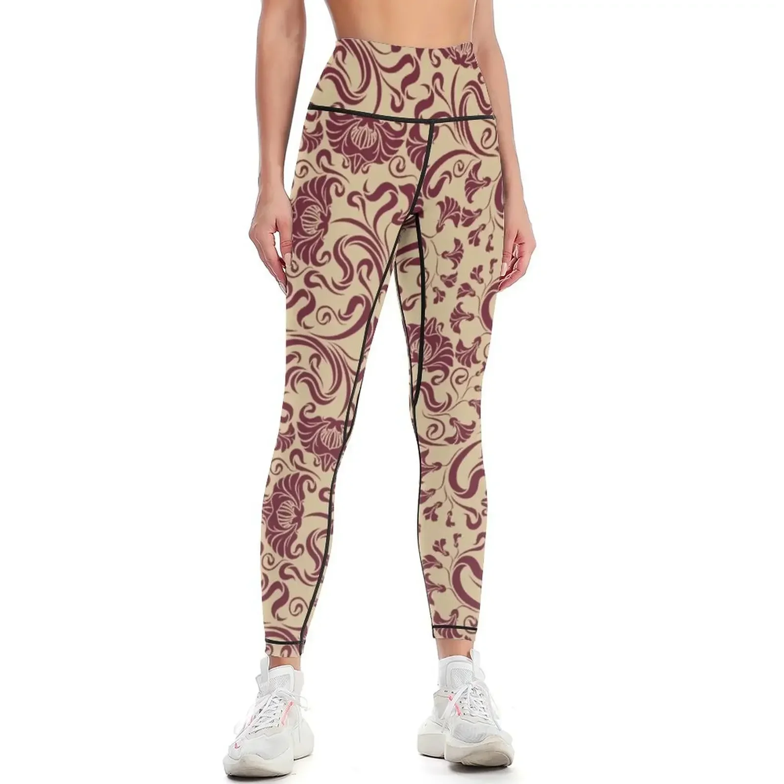 

Tallahassee - Floral Reversed Leggings Jogger pants Sports pants for Legging sport sportswear for gym Womens Leggings