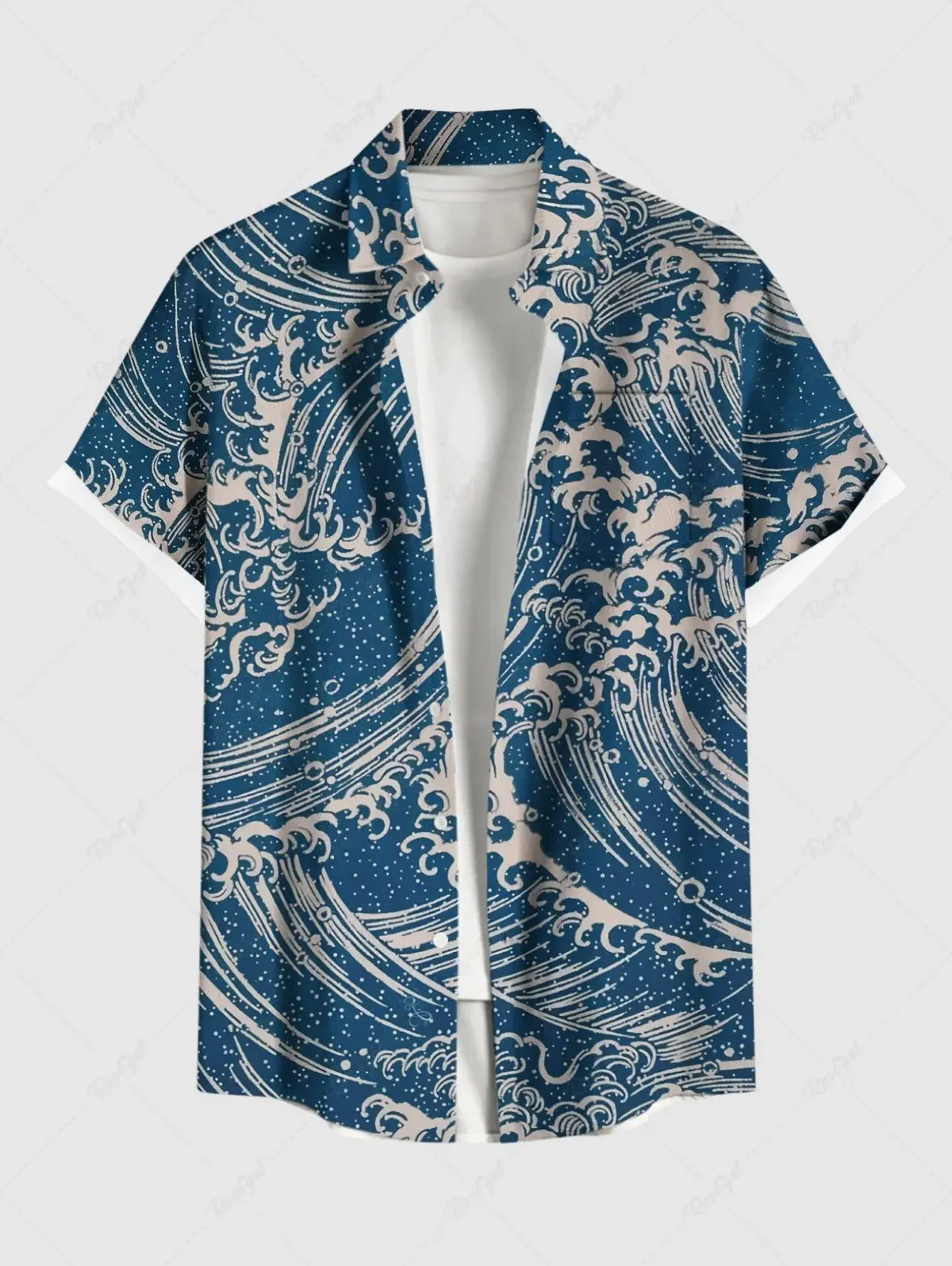 

Summer Men's Shirts - 3D Printed Haitian Style Shirts - Buttoned Beach Resort Shirts - Short-sleeved Shirts - Men's Casual Shirt