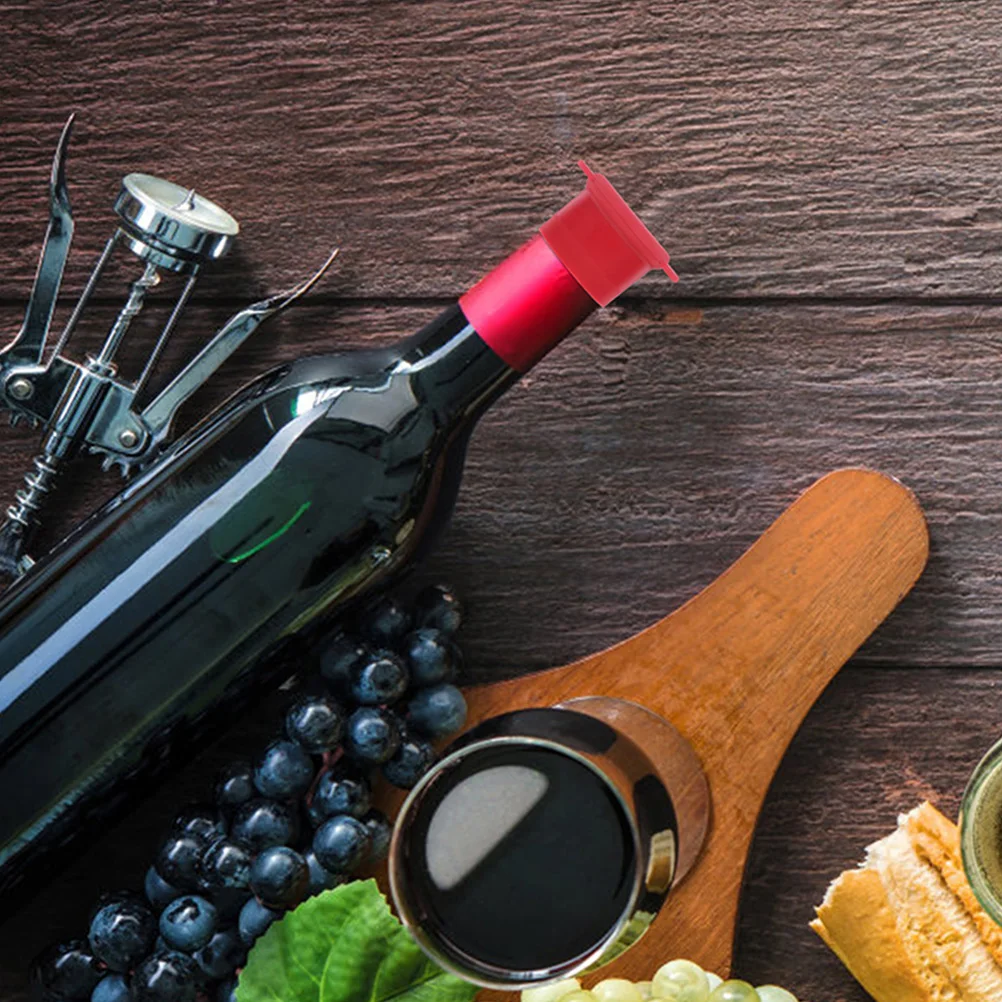 

2Pcs Silicone Leak Proof Fresh Keeping Bottle Caps Beer Can Covers Wine Bottle Stoppers Reusable Bright