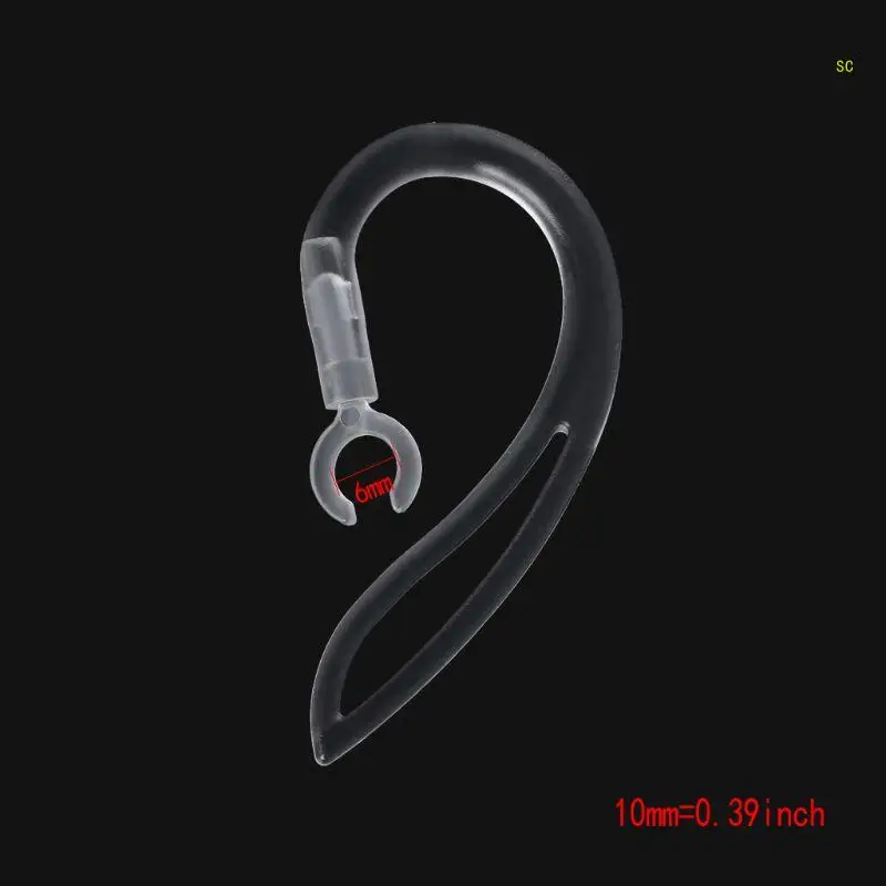 6mm Bluetooth-compatible Earphones Soft Silicone Ear Hook Clip Dropshipping