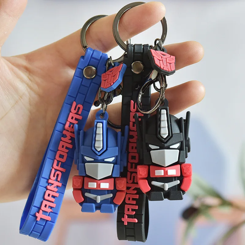 Transformers Keychain Cartoon Hot Movie Car Key Chain Cool Kid Bag Pendant Keyring Children Men Gifts