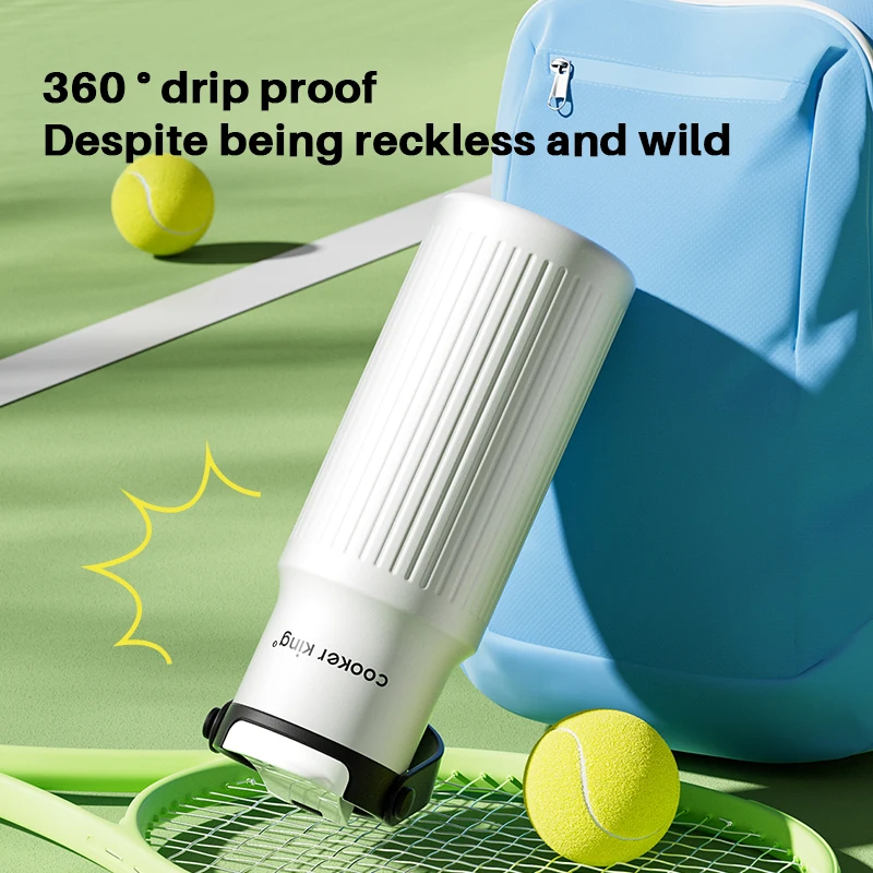 كوب كوكر كينج 650 مللي كوب معزول بسعة كبيرة من الفولاذ المقاوم للصدأ رياضي بارد ساخن ورحتين تحت غطاء واحد أكواب زجاجة مدرسية للسفر #3